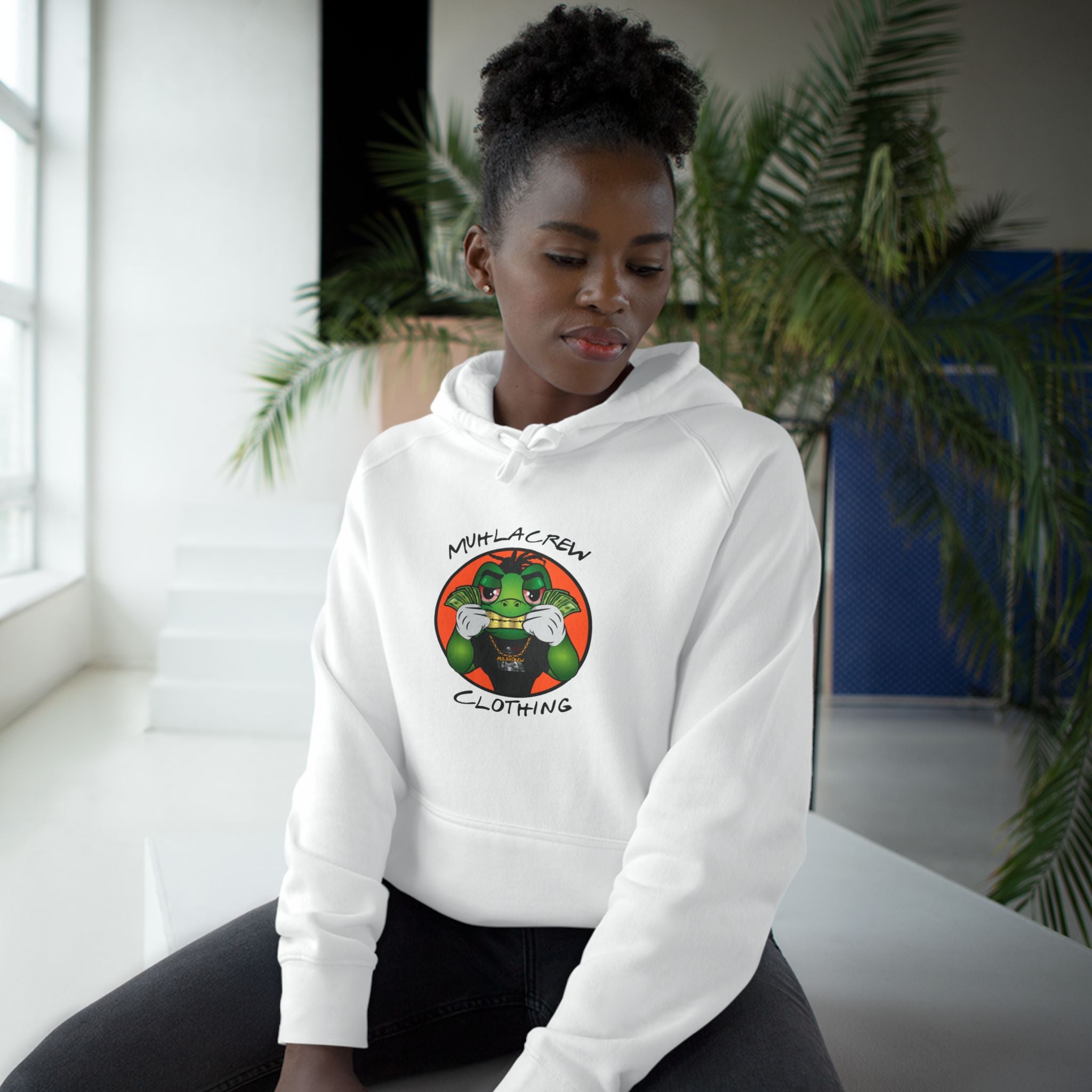 MuhlaCrew Clothing Made for Champs Hoodie — Cute Boxing Frog Graphic Hoodie