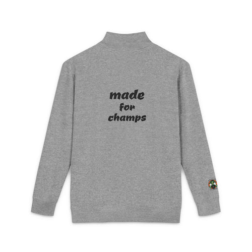 Muhlacrew Clothing 'Made for Champs' Fleece Pullover — Quarter‑Zip Crew for Athletes & Champions